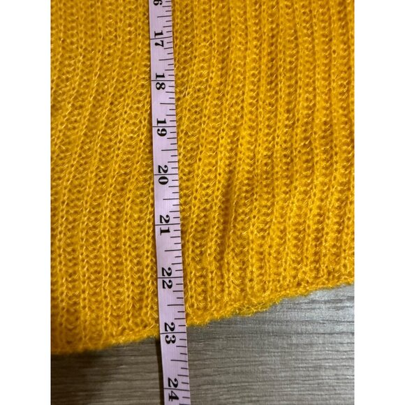 Moon River Yellow Fringe Trim Sweater NWT Large - Picture 4 of 9